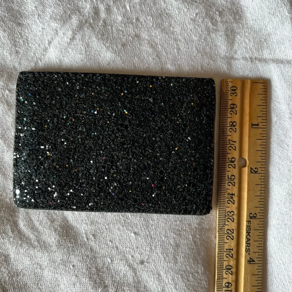Kate Spade Glitter Black Card Holder - Picture 4 of 5